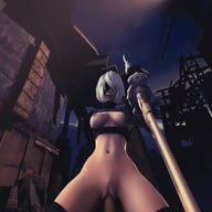 Nier: Automata - 2B Recharging on Top DarkDreams vr porn video vrporn.com virtual reality