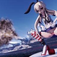 Kantai Collection - Shimakaze Live Fire Dildo Lewd FRAGGY vr porn video vrporn.com virtual reality