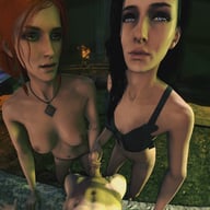 Witcher - The Yule Ritual DarkDreams Triss Merigold yennefer vr porn video vrporn.com virtual reality