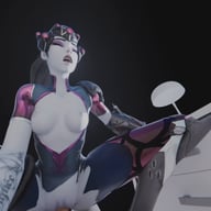Widowmaker - Squat riding RapidBananaCannon vr porn video vrporn.com virtual reality