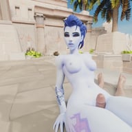 Widowmaker - Teasing thighjob RapidBananaCannon vr porn video vrporn.com virtual reality