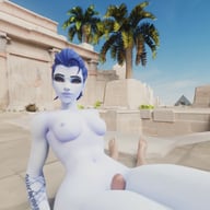 Widowmaker - Teasing thighjob RapidBananaCannon vr porn video vrporn.com virtual reality