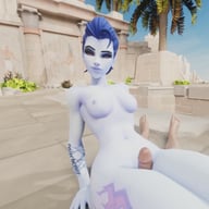 Widowmaker - Teasing thighjob RapidBananaCannon vr porn video vrporn.com virtual reality