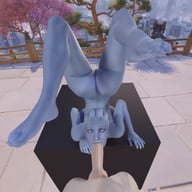 Liara upside down blowjob 3D VR 180 SBS VRWD vr porn video vrporn.com virtual reality