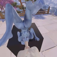 Liara upside down blowjob 3D VR 180 SBS VRWD vr porn video vrporn.com virtual reality