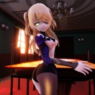 Genshin Impact - Fischl Fucked On The Table Lewd FRAGGY vr porn video vrporn.com virtual reality