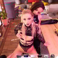 Punk Rock Chicks VirtualRealPorn Kristy Black Jenny Wild vr porn video vrporn.com virtual reality