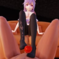 Genshin Impact - Keqing Nylon Footjob Lewd FRAGGY vr porn video vrporn.com virtual reality