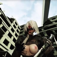 NieR Automata - In the Citys Shadow DarkDreams vr porn video vrporn.com virtual reality