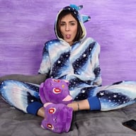 Stunning Aradia In A One-Piece Hooded Pajama And Purple Slippers Aradia VRFootFetish vr porn video
