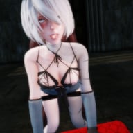 Nier Automata - 2B From Behind Lewd FRAGGY vr porn video