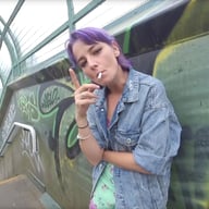 Annabel Lee - Smoking on the bridge Annabel Lee VRSmokers VR porn video