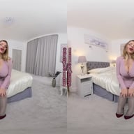 Siobhan Having big fun in her grey glossy legwear SiobhanGraves GlossTightsGlamourVR vr porn video