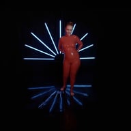 Red latex lady takes a shower Amanda KinkyGirlsBerlin vr porn video