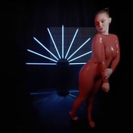 Red latex lady takes a shower Amanda KinkyGirlsBerlin vr porn video