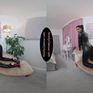 Jasmine Black Latex Catsuit Tease StrictlyGlamourVR vr porn video