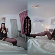 Ivy Rain Black Cupless Corset Tease Class JOI StrictlyGlamourVR vr porn video