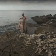 Vacation On Nude Beach With Ingrida And Miss Pussycat Smoking Eating Skinny Dipping Sun Bathing VRgoddess vr porn video