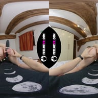 VR180 Video Busty Lina Masturbates With Vibrator On Man FeelmeVR vr porn video