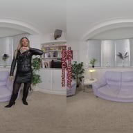 Natalia Forrest Leather Biker MistressClass Performance JOI StrictlyGlamourVR vr porn video