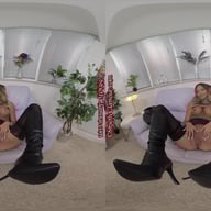 Natalia Forrest Leather Biker MistressClass Performance JOI StrictlyGlamourVR vr porn video