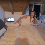 Skinny Hot Ginger Babe Lea Giving Enthusiastic Blowjob BTS Cum In Her Mouth Private On Vacation VRgoddess vr porn video