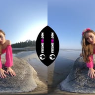 Gabby Bella Masturbates With 4Fingers On The Beach FeelmeVR vr porn video