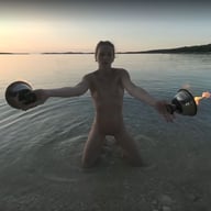 Special Fire Dancing Naked On Sunset Beach Extra Long And Hot With Redhead Lea On Vacation VRgoddess vr porn video