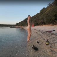 Special Fire Dancing Naked On Sunset Beach Extra Long And Hot With Redhead Lea On Vacation VRgoddess vr porn video