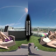 Sunny Afternoon Rooftop Dildo Masturbation College Girl Rosanna VRgoddess vr porn video