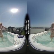 Penthouse Rooftop Jacuzzi Hot Ingrida Smoking And Masturbating In The Sun VRgoddess vr porn video