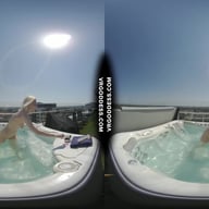 Penthouse Rooftop Jacuzzi Hot Ingrida Smoking And Masturbating In The Sun VRgoddess vr porn video