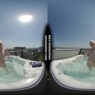 Penthouse Rooftop Jacuzzi Hot Ingrida Smoking And Masturbating In The Sun VRgoddess vr porn video