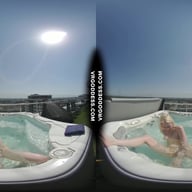 Penthouse Rooftop Jacuzzi Hot Ingrida Smoking And Masturbating In The Sun VRgoddess vr porn video