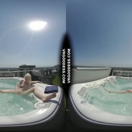 Penthouse Rooftop Jacuzzi Hot Ingrida Smoking And Masturbating In The Sun VRgoddess vr porn video