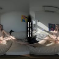 Big Boobed Girl Next Door Diana First Time Video Naked On White Casting Couch VRgoddess vr porn video