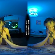 Brille Giving Sexy Striptease Lapdance With Pussy Licking Dildo For Ingrida Pov VRgoddess vr porn video