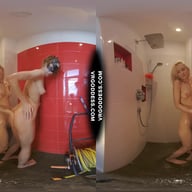Creative Porn Hot Teens Miss Pussycat Painting Canvas And Naked Bodies With Poppy Fingering VRgoddess vr porn video