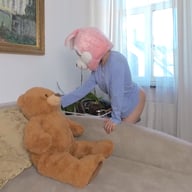 Virtual Striptease and Humping Teddy Bear Living Room Plushies TV vr porn video
