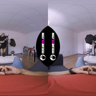 VR180 Polina Dances Private Lapdance And Rips Pantyhose And Masturbates FeelmeVR vr porn video