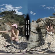 Matty And Josie Kayaking On Vacation Hiking Nude On Abandoned Island VRgoddess vr porn video