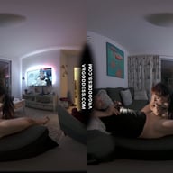 Vacation Sexy Tattooed Brille Giving Me Nasty Sloppy Wet Blowjob Between The Scenes With Mouth Cum VRgoddess vr porn video