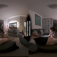 Vacation Sexy Tattooed Brille Giving Me Nasty Sloppy Wet Blowjob Between The Scenes With Mouth Cum VRgoddess vr porn video