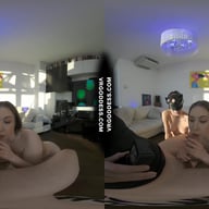 Penis Kissing Handjob Miss Pussycat And Lika Cock Worshiping Double Girl Double Pleasure Cum On Tits VRgoddess vr porn video