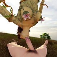 VReal_18K Poison Ivy Spinning Blowjob while Hanging from a Tree (Arkham Knight parody) - 3D CGI render vr porn video