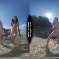 Sunny Beach Afternoon Nude Sunbathing And Searching For Shells On Vacation With Matty Josie VRgoddess vr porn video