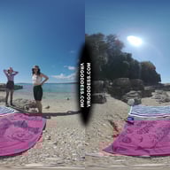 Sunny Beach Afternoon Nude Sunbathing And Searching For Shells On Vacation With Matty Josie VRgoddess vr porn video