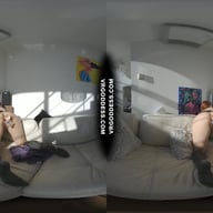 Double Pussy Dildo Gets Stuck Inside Dvp Dpp Hole Stretching Fetish Video VRgoddess vr porn video