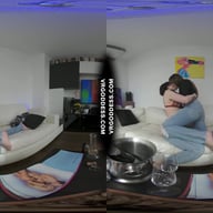 Real Life Best Friends 1st Time Lesbian Experience Together Light Bondage Dildoing Vaping Champagne VRgoddess vr porn video