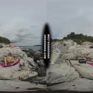 Bombshell Nude Beach Babe Rebeka Ruby Masturbates With Dildo Risky Public Jilling Friends Sunbathing VRgoddess vr porn video